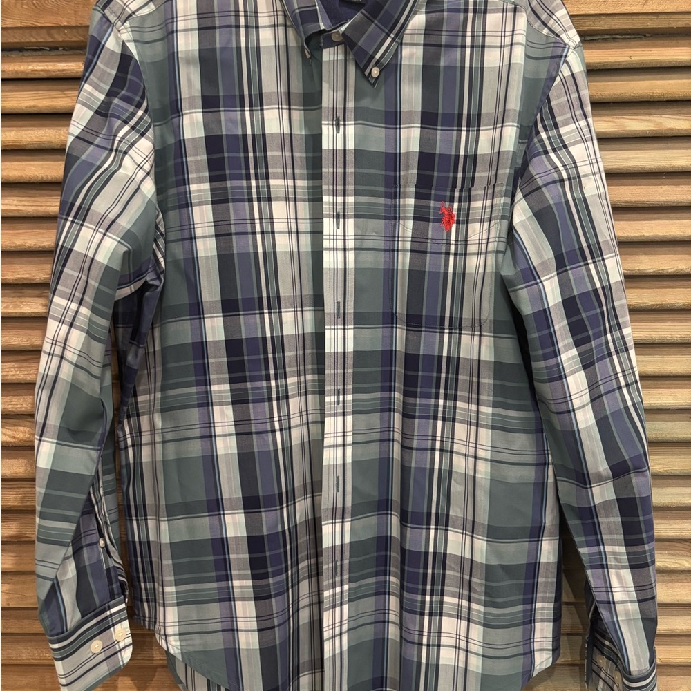 U.S. Polo Assn. Blue Casual Button Down Shirt